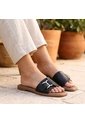 Sandalia Plana Para Mujer C42-Z19 NEGRO CUERO ZAVATTY de Zavatty