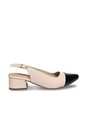 Baleta Para Mujer AS294-Z610 NUDE CHAROL X NEGRO CHAROL ZAVATTY de Zavatty
