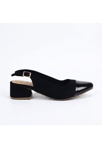 Baleta Para Mujer AS294-Z610 NEGRO NOBUCK X CHAROL ZAVATTY Zavatty