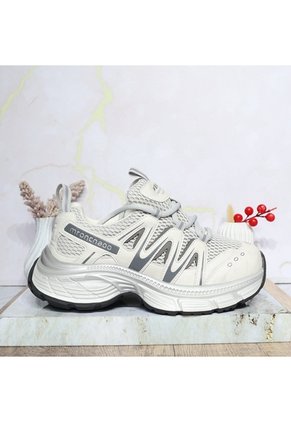 Tenis Para Mujer 2588-Z631 BEIGE X GRIS ZAVATTY
