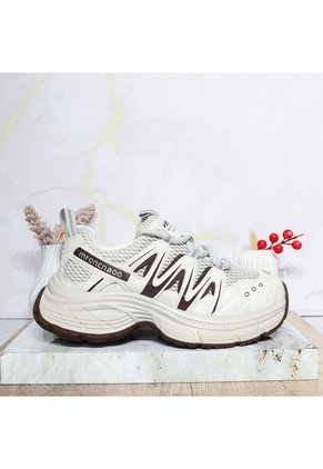 Tenis Para Mujer 2588-Z631 BEIGE X CAFE ZAVATTY
