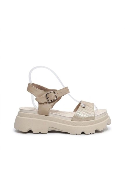 Plataforma Baja Para Mujer 447-Z83 CHAMPAÑA ZAVATTY