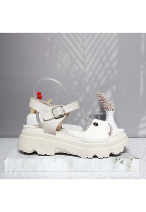 Plataforma Baja Para Mujer 447-Z83 BEIGE X TALCO ZAVATTY