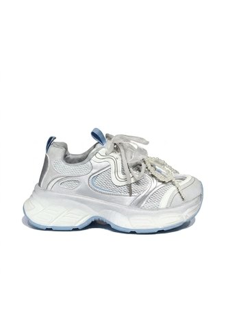 Tenis Para Mujer 122-Z329 PLATA X AZUL ZAVATTY Zavatty
