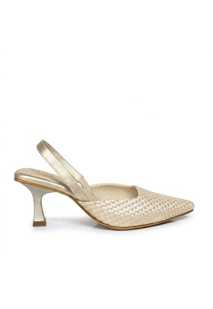 Tacon Para Mujer KIARA-Z120 DORADO GRAVADO ZAVATTY