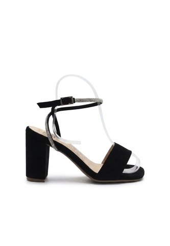 Sandalia Tacon Para Mujer 2729-Z148 NEGRO NOBUCK ZAVATTY Zavatty
