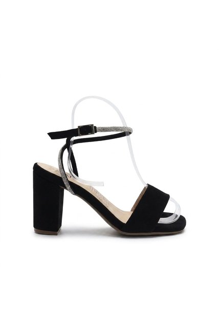 Sandalia Tacon Para Mujer 2729-Z148 NEGRO NOBUCK ZAVATTY