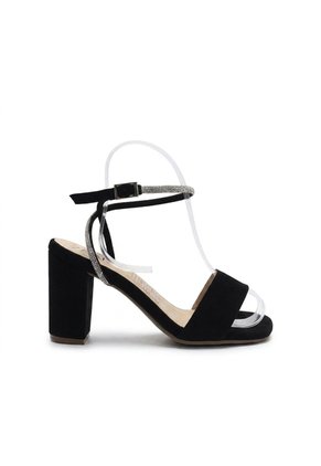 Sandalia Tacon Para Mujer 2729-Z148 NEGRO NOBUCK ZAVATTY