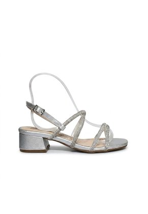 Sandalia Tacon Para Mujer 2730-Z148 PLATA ZAVATTY