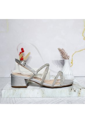 Sandalia Tacon Para Mujer 2730-Z148 PLATA ZAVATTY