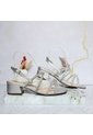 Sandalia Tacon Para Mujer 2730-Z148 PLATA ZAVATTY de Zavatty