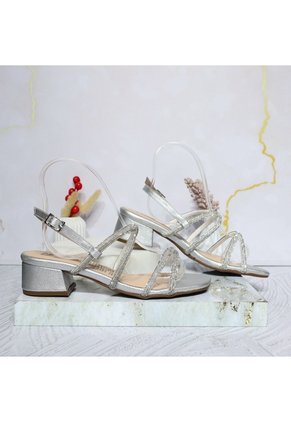 Sandalia Tacon Para Mujer 2730-Z148 PLATA ZAVATTY