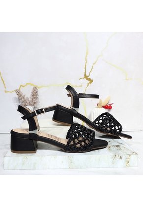 Sandalia Tacon Para Mujer 2782-Z148 NEGRO ZAVATTY