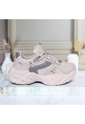 Tenis Para Mujer 125-Z329 BEIGE X LILA ZAVATTY