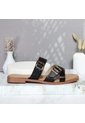Sandalia Plana Para Mujer 25C36-Z19 NEGRO CUERO ZAVATTY de Zavatty