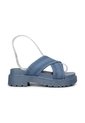 Sandalia Plana Para Mujer 2504-Z457 AZUL ZAVATTY de Zavatty