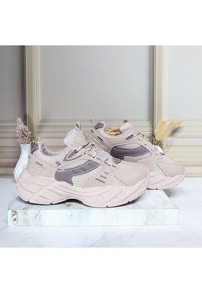 Tenis Para Mujer 125-Z329 BEIGE X LILA ZAVATTY