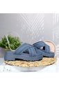 Sandalia Plana Para Mujer 2504-Z457 AZUL ZAVATTY de Zavatty