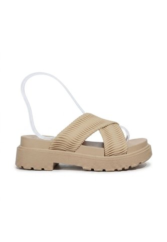 Sandalia Plana Para Mujer 2504-Z457 NUDE ZAVATTY Zavatty