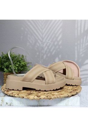 Sandalia Plana Para Mujer 2504-Z457 NUDE ZAVATTY
