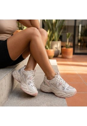 Tenis Para Mujer 124-Z329 GRIS X ROSA ZAVATTY
