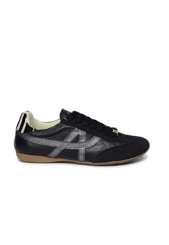Tenis Para Mujer A202-Z495 NEGRO X PLOMO CUERO ZAVATTY Zavatty