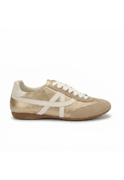 Tenis Para Mujer A202-Z495 ORO X TALCO CUERO ZAVATTY