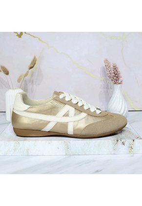 Tenis Para Mujer A202-Z495 ORO X TALCO CUERO ZAVATTY