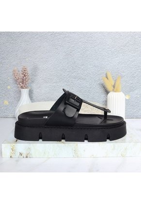 Sandalia Plana Para Mujer K068-Z111 NEGRO ZAVATTY