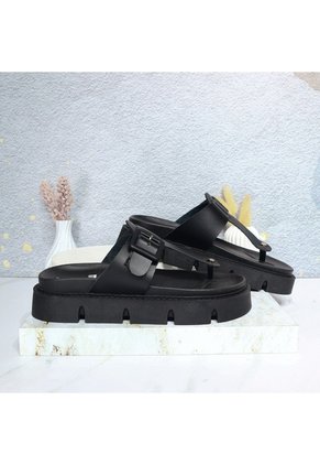 Sandalia Plana Para Mujer K068-Z111 NEGRO ZAVATTY