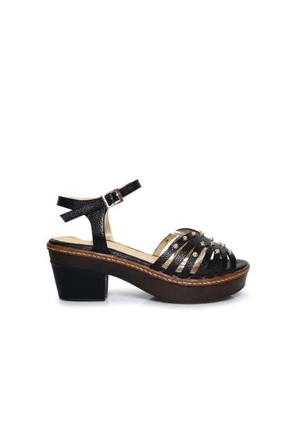 Sandalia Para Mujer 6334-Z06 NEGRO CUERO ZAVATTY
