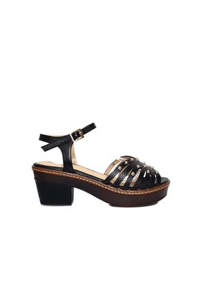 Sandalia Para Mujer 6334-Z06 NEGRO CUERO ZAVATTY