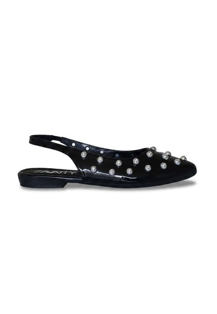 Baleta Para Mujer J106-Z436 NEGRO CHAROL ZAVATTY