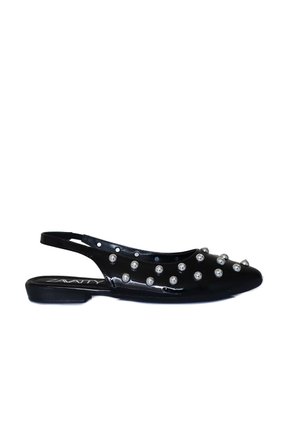 Baleta Para Mujer J106-Z436 NEGRO CHAROL ZAVATTY
