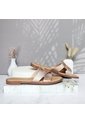 Sandalia Plana Para Mujer 23C10-Z19 ORO ROSA CUERO ZAVATTY de Zavatty