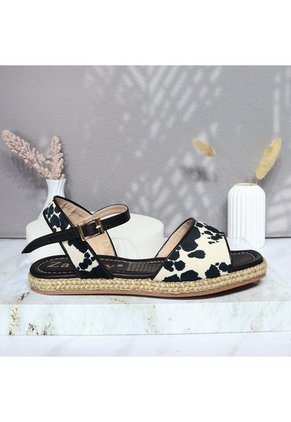 Sandalia Plana Para Mujer 1839-Z101 NEGRO ZAVATTY