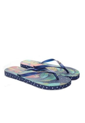 Sandalia Plana Para Mujer VT25483 AZUL VERDE ZAVATTY