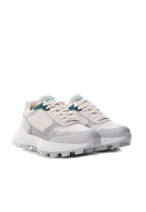 Tenis Para Mujer 183-Z273 GRIS BEIGE XPLATA ZAVATTY
