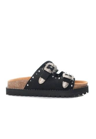 Sandalia Plana Para Mujer 1001-Z683 NEGRO ZAVATTY Zavatty