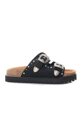 Sandalia Plana Para Mujer 1001-Z683 NEGRO ZAVATTY