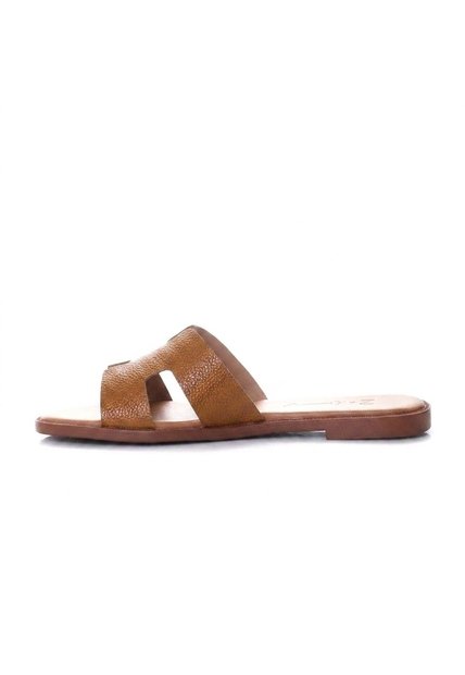 Sandalia Plana Para Mujer HERMES-Z19 MIEL ZAVATTY
