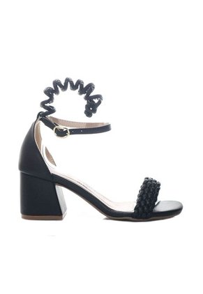 Sandalia Tacon Para Mujer Q121-Z471 NEGRO ZAVATTY