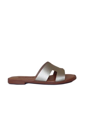 Sandalia Plana Para Mujer HERMES-Z19 ORO ZAVATTY