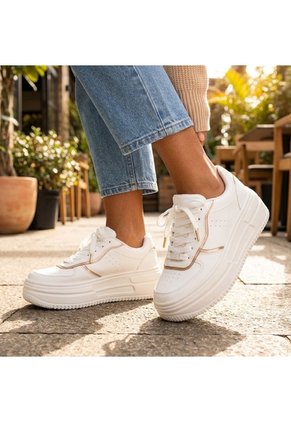 Tenis Para Mujer 1171-Z518 BLANCO X PLATA ZAVATTY