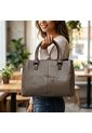 Bolso Para Mujer BOLZ6010C MOCA CUERO ZAVATTY de Zavatty