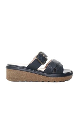 Sandalia Plataforma Baja Para Mujer P076-Z25 NEGRO ZAVATTY Zavatty