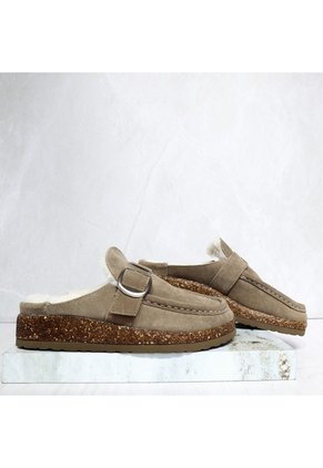 Zueco Para Mujer 26111-Z718 TAUPE CUERO ZAVATTY