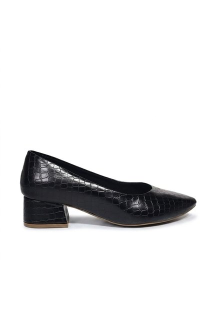Tacon Para Mujer 3009-Z148 NEGRO COCODRILO ZAVATTY