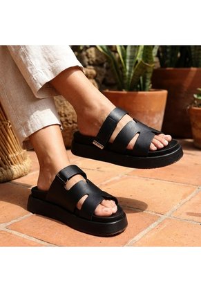 Sandalia Canoa Para Mujer 26034-Z43 NEGRO ZAVATTY