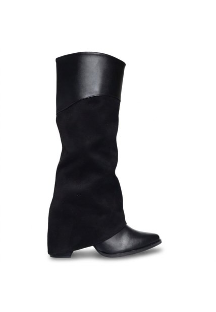 Bota Plana Para Mujer 2661-Z22 NEGRO ZAVATTY